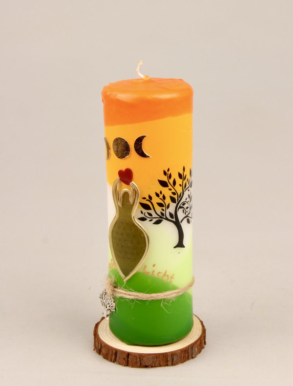 Dein Lebenslicht - dekorative Kerze zum Geburtstag- mit individueller Kerzenbeschriftung